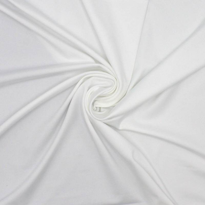 Plain jersey fabric - white