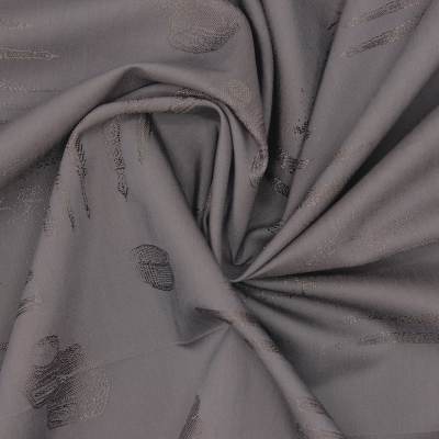 jacquard fabric with satin pattern - grey