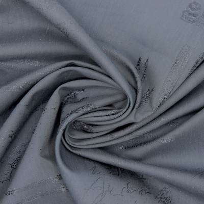 jacquard fabric with satin pattern - blue