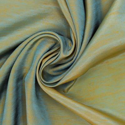 Flamed change effect fabric - green