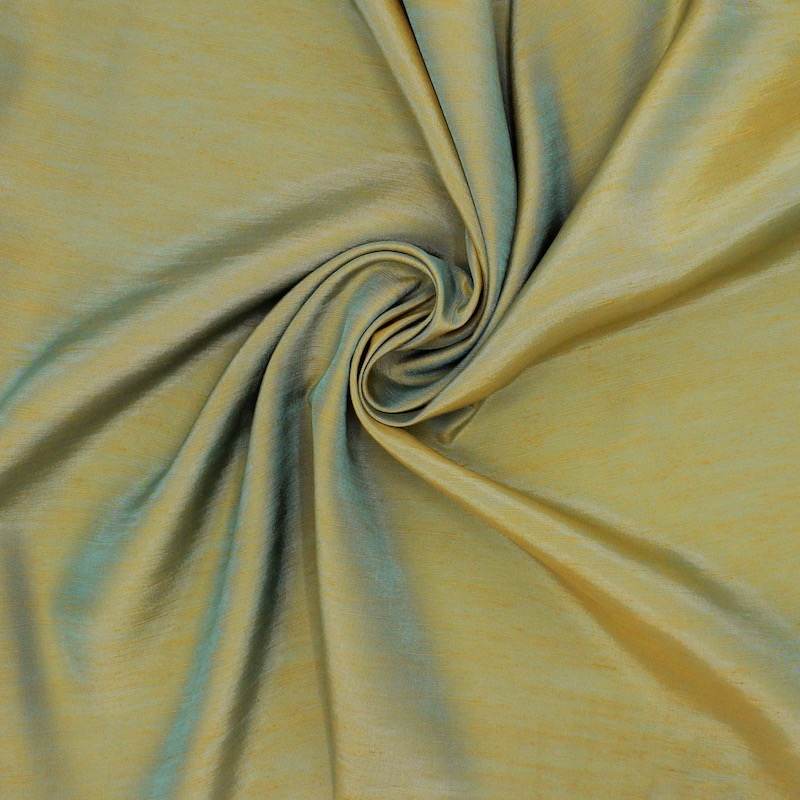 Flamed change effect fabric - green