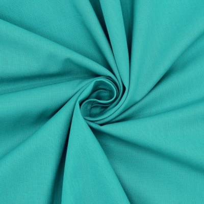 Sheeting fabric in cotton - plain turquoise