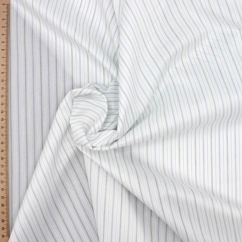 Striped jacquard fabric - off-white