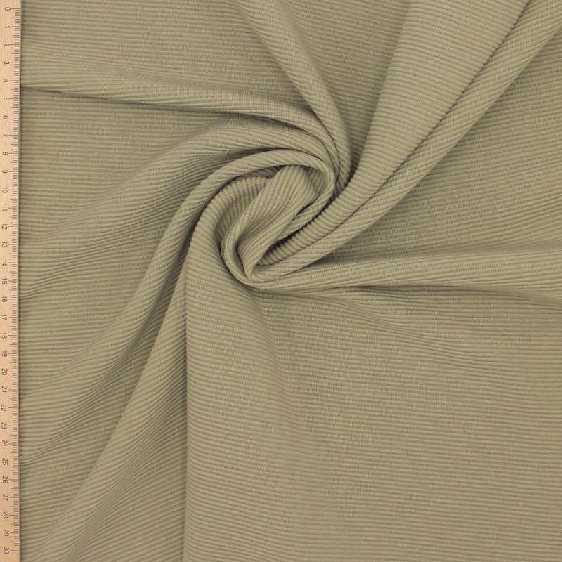 Ottoman jersey fabric - khaki