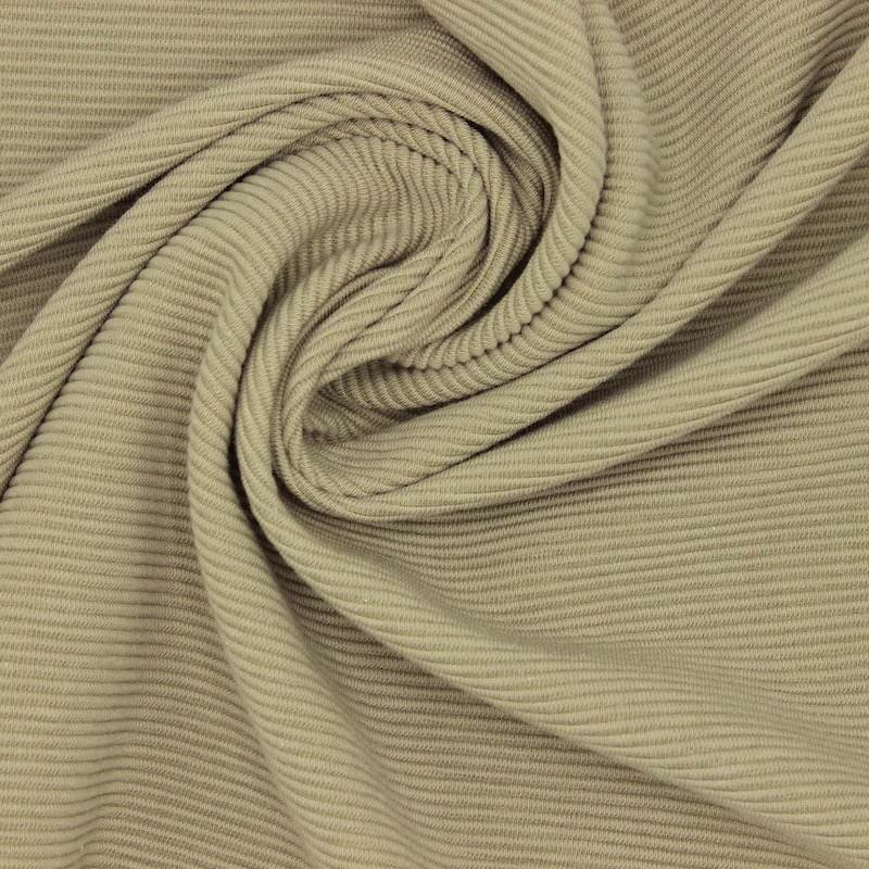 Ottoman jersey fabric - khaki