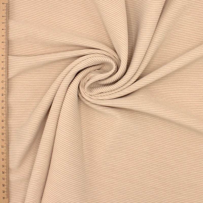 Ottoman jersey fabric - nude