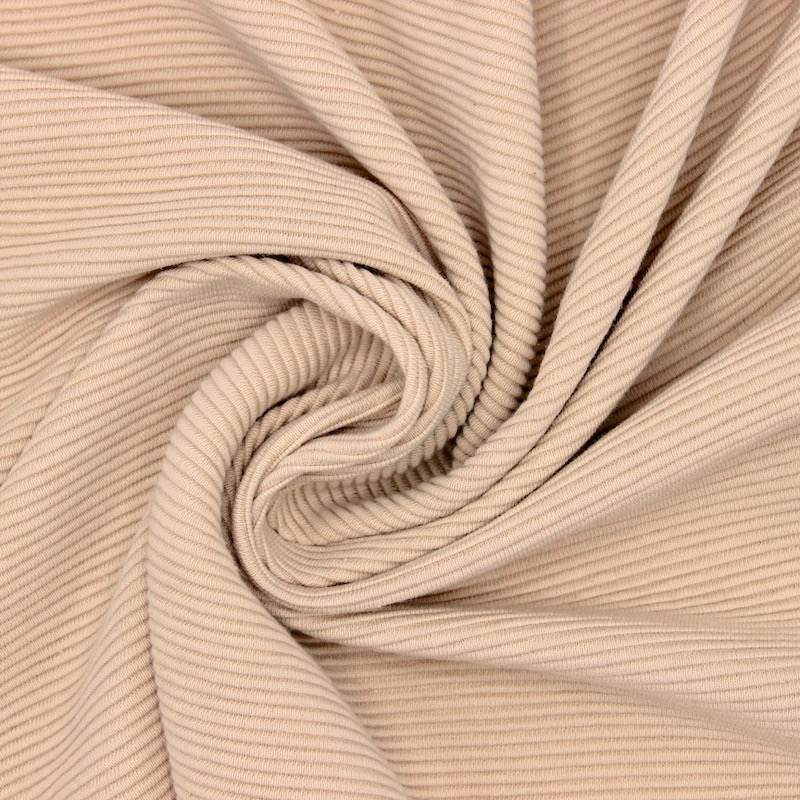 Ottoman jersey fabric - nude