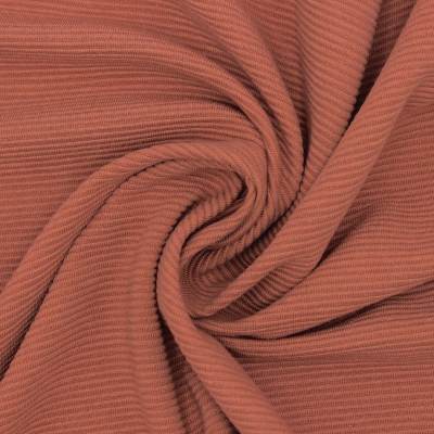 Ottoman jersey fabric - Brick-colored 