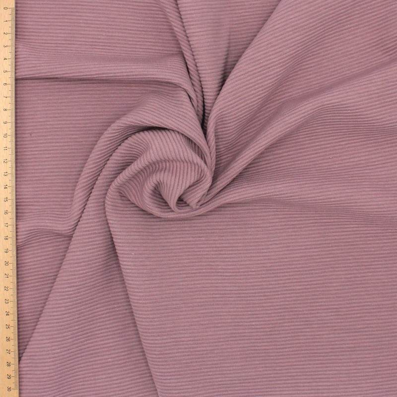 Ottoman jersey fabric - broom pink