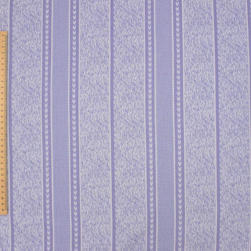 Cloth of 3 m striped upholstery fabric - blue