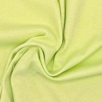 Plain cotton jersey fabric - Anise