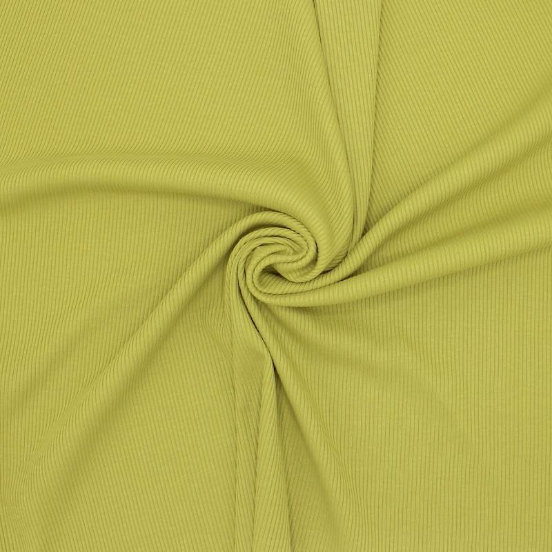 Plain cotton jersey fabric - green