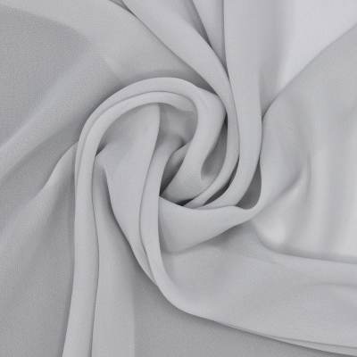 Voile polyester uni - grijs