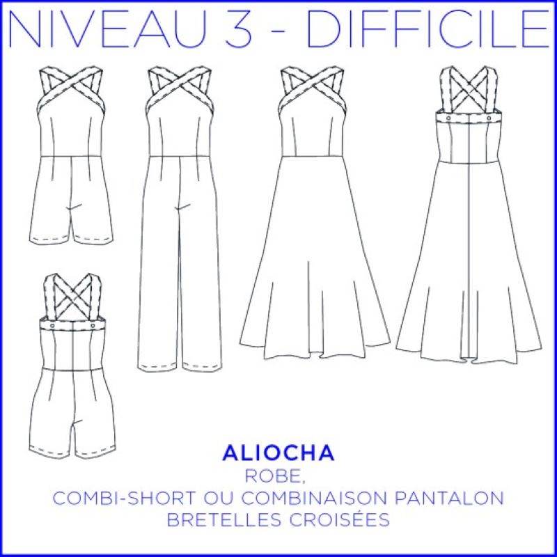 Pattern Aliocha dress and jumpsuit 
