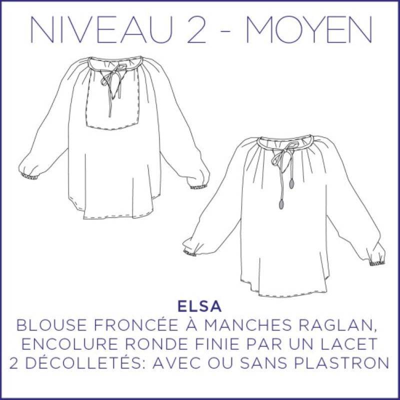 Patroon vrouwen tuniek Elsa