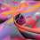 Popeline viscose graphique - multicolore