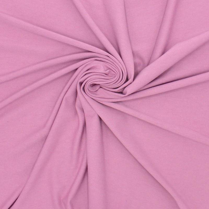 Plain viscose jersey fabric - broom pink