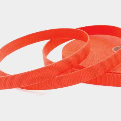 Polyester riem - fluorescerend oranje