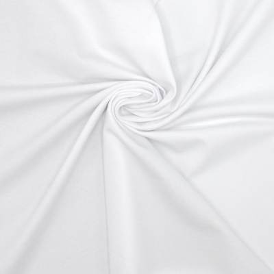 Plain cotton jersey fabric - white