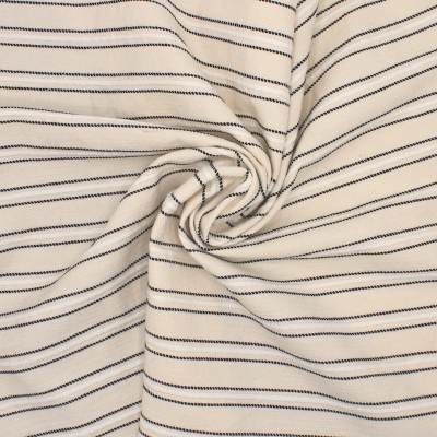 Striped jacquard fabric - ecru