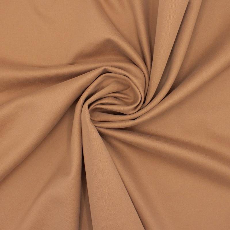 Cotton and Lyocell stretch fabric - tobacco