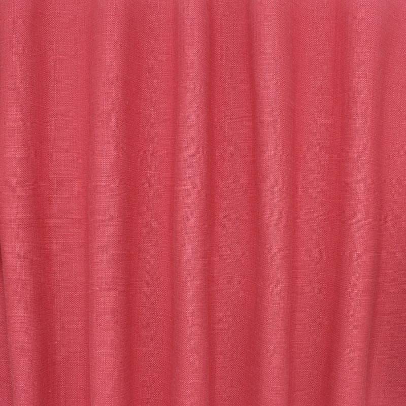 Coupon de 3m de tissu 100% lin - fraise