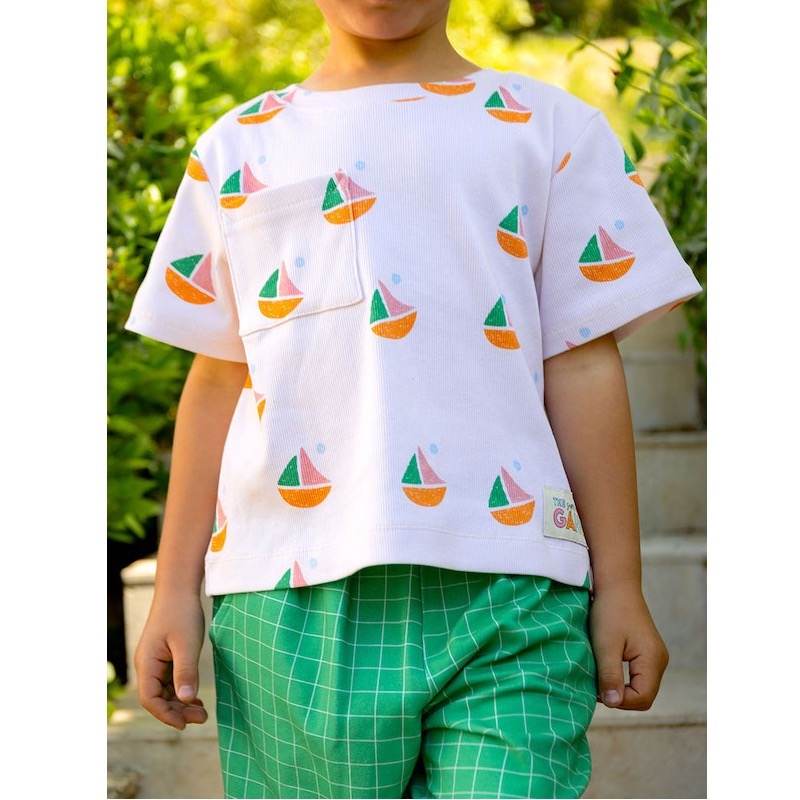 Pattern kids, men and women t-shirt and shorts Chifoumi