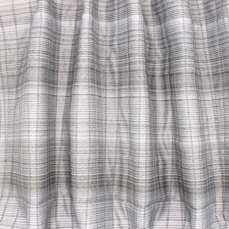 Voile jacquard double face - gris