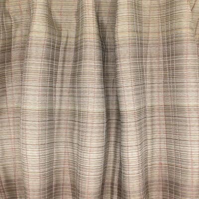 Voile jacquard double face - beige/rouille