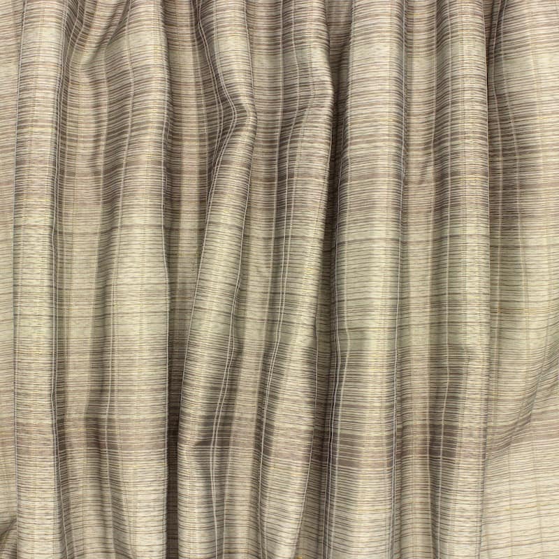 Voile jacquard double face - beige