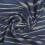 Lurex thread cotton fabric - navy