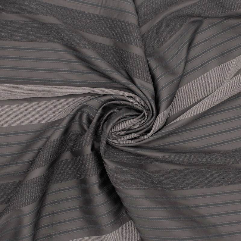 Jacquard stripes fabric - anthracite