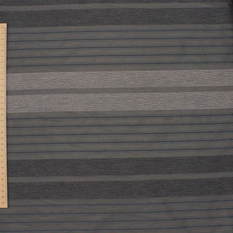 Jacquard stripes fabric - anthracite