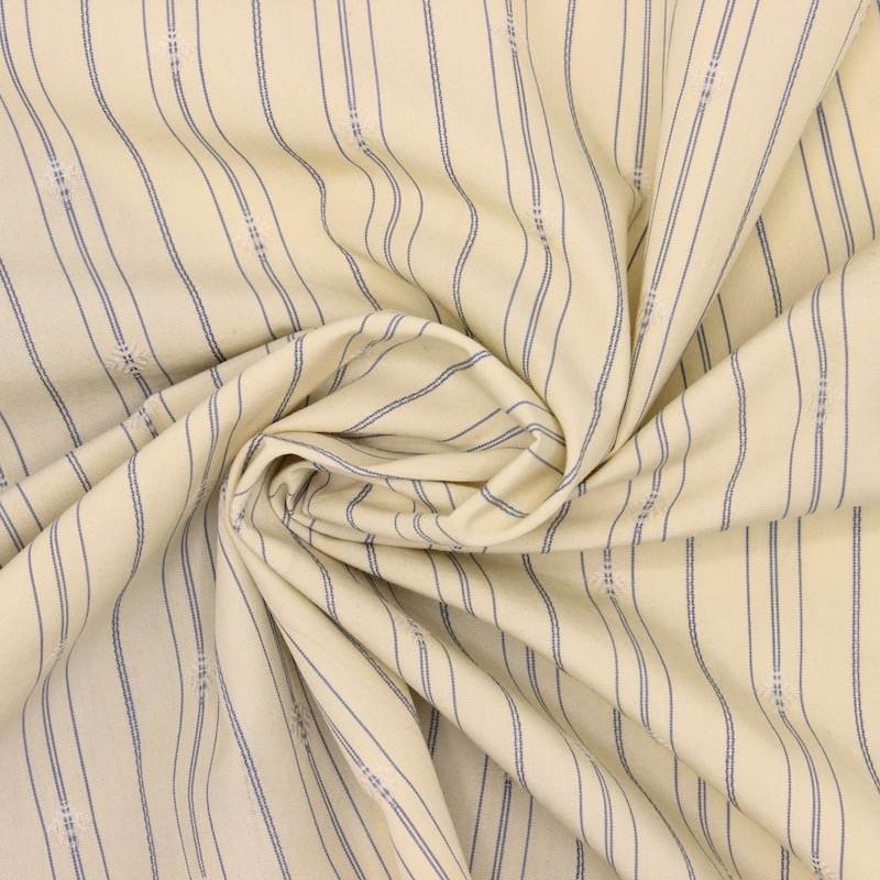 Stripe jacquard fabric - ecru