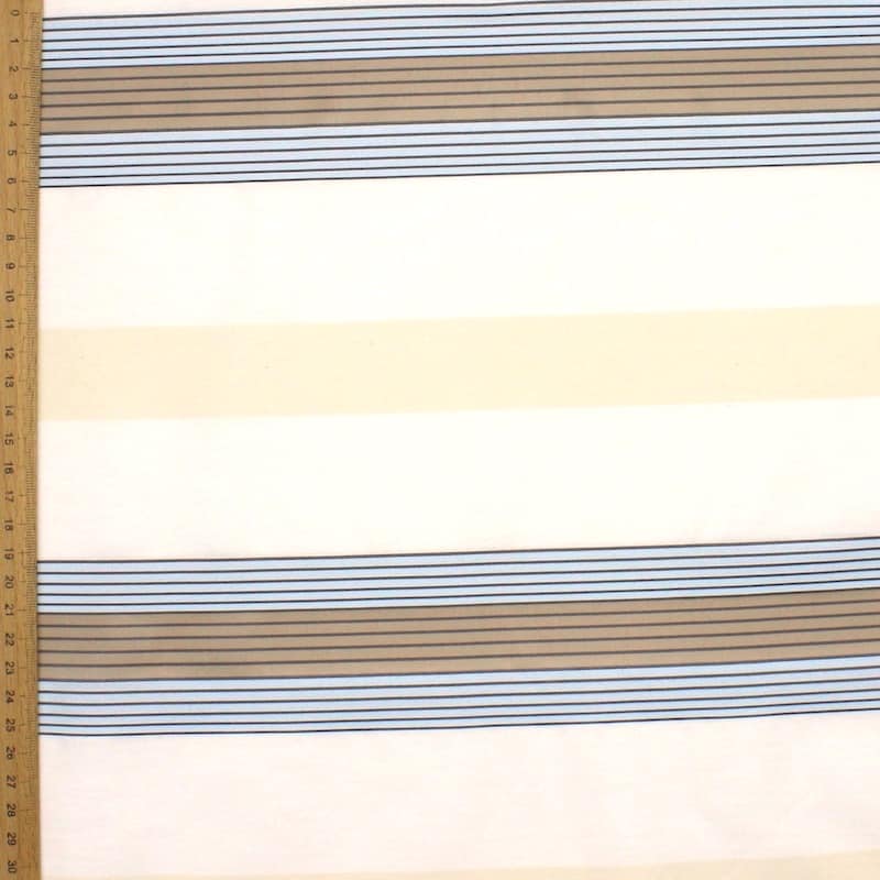 Striped apparel fabric