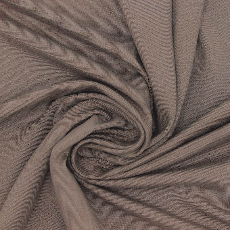 Viscose jersey fabric - brown