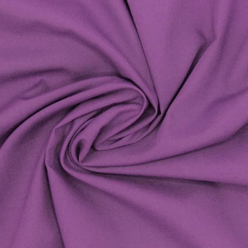 Effen stof van katoen en polyester - mauve