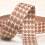 Band van polyester houndstooth - chocolade