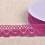 Cotton lace ribbon - purple