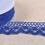 Cotton lace ribbon - royal blue