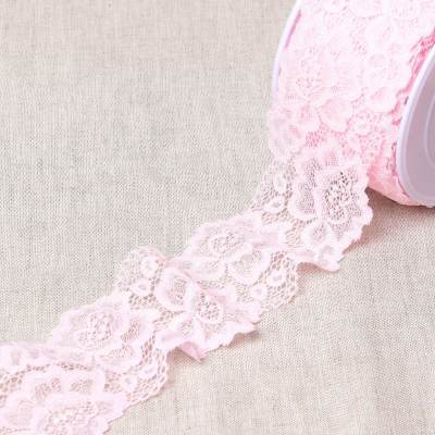 In-between elastic lace ribbon - pink