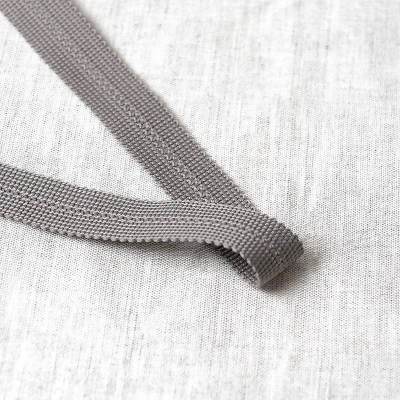 Prefolded polyester braid - grey