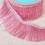 Iridescent fringe ribbon - pink