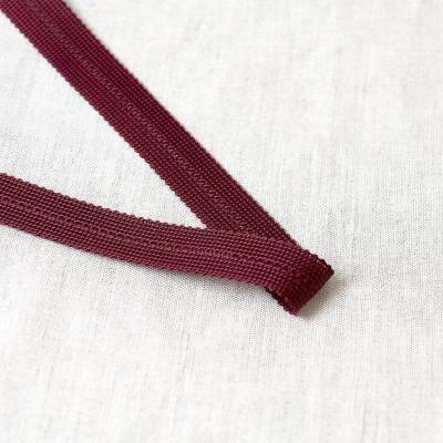 Prefolded polyester braid - burgundy