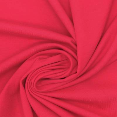 Tissu jersey coton - rouge