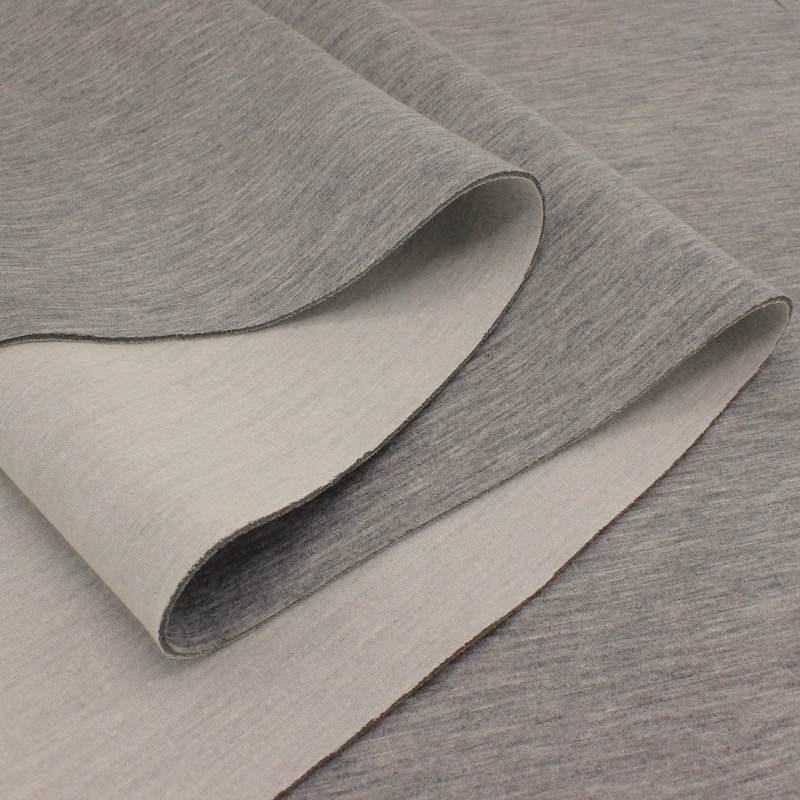 Tissu jersey sur mousse - gris 