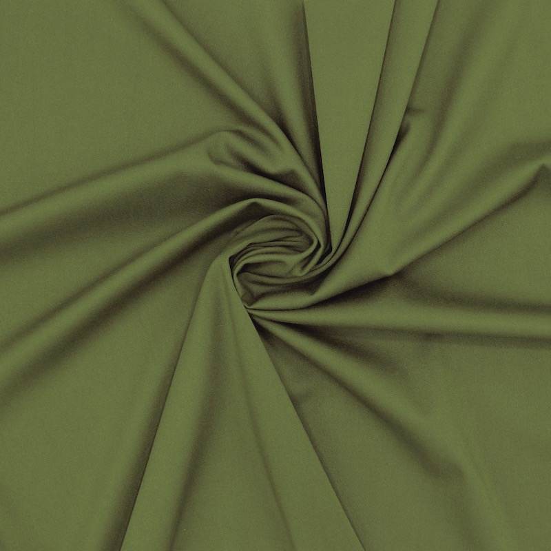 Twill viscose extensible-vert kaki