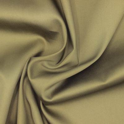 Plain cotton satin fabric - khaki