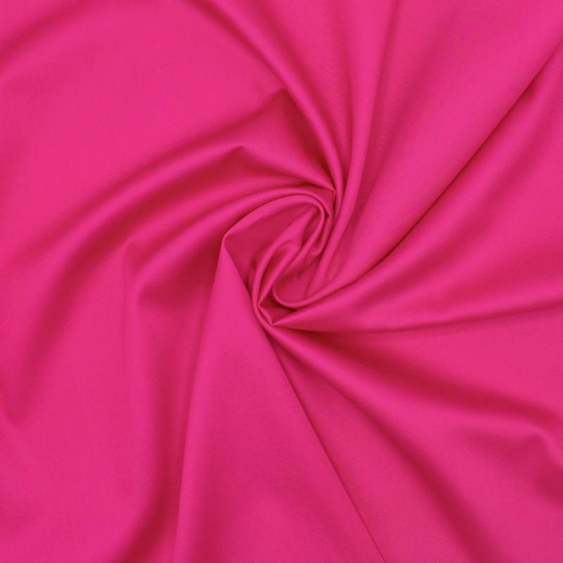 Plain cotton satin fabric - fuchsia