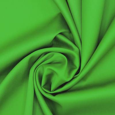 Plain cotton satin fabric - green